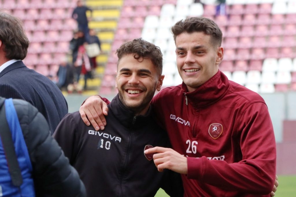 Reggina-Venezia Pierozzi festeggia sorridente a fine gara