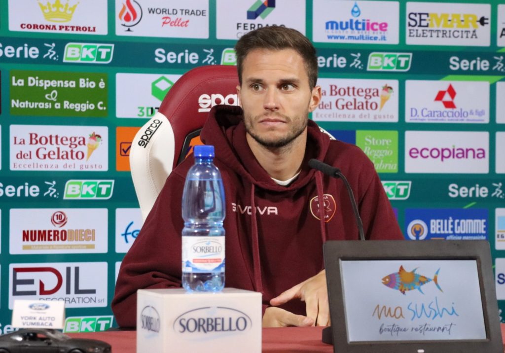 Crisetig in conferenza stampa dopo Reggina-Venezia