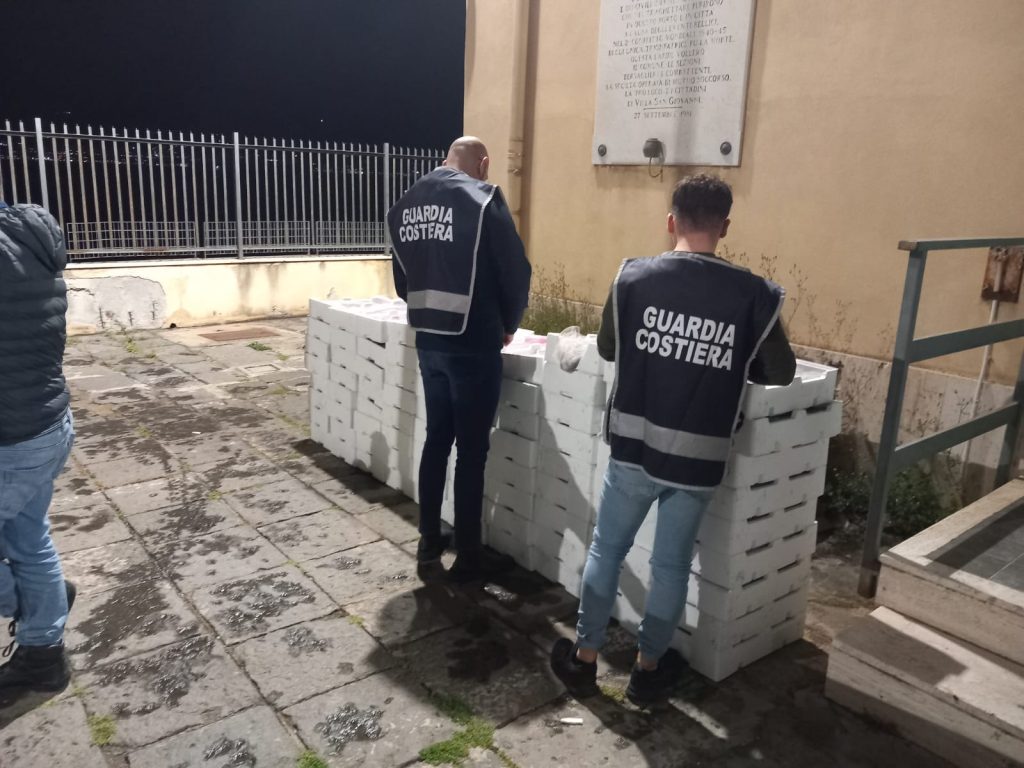 guardia costiera sequestro novellame