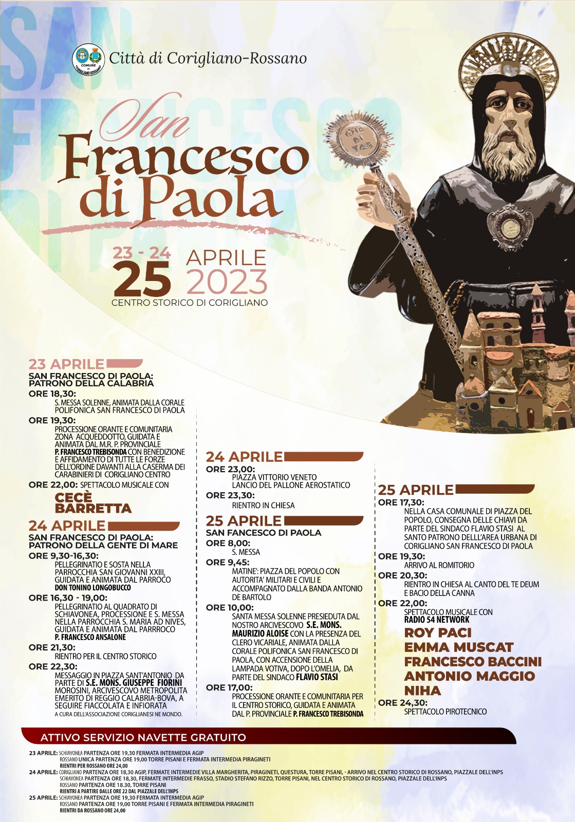 locandina san francesco corigliano