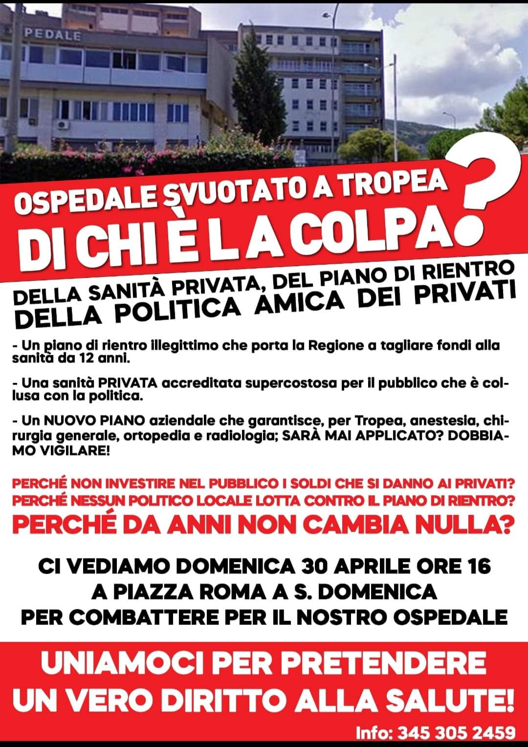 locandina ospedale tropea