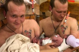 papà allatta allattamento seno