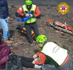 polacco soccorso sull'Etna