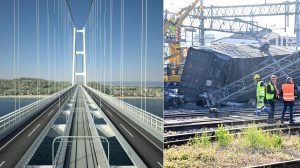 ponte sullo stretto treno deragliato