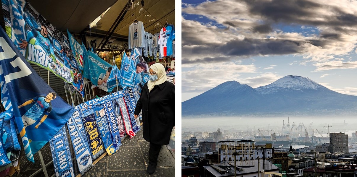 tifosi napoli e vesuvio