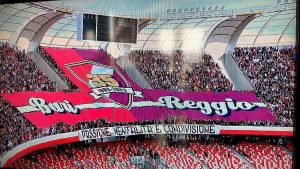 Coreografie Reggina e Bari