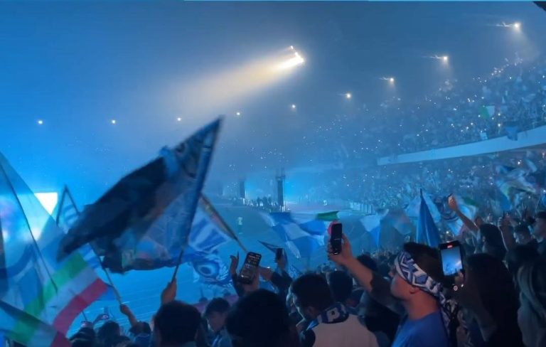 Festa scudetto Napoli stadio Maradona