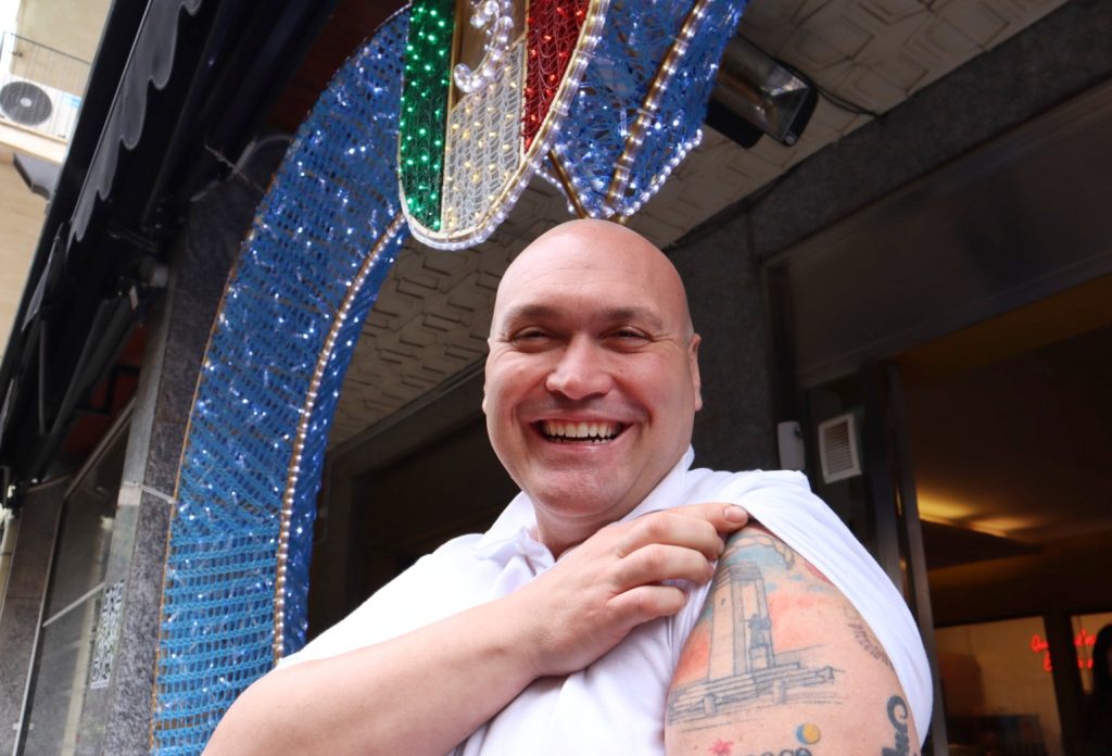 Peppone Fratelli La Bufala festeggia Scudetto Napoli