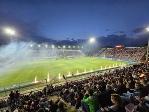 Reggina-Ascoli coreografia luci
