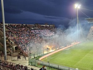 Reggina-Ascoli coreografia luci