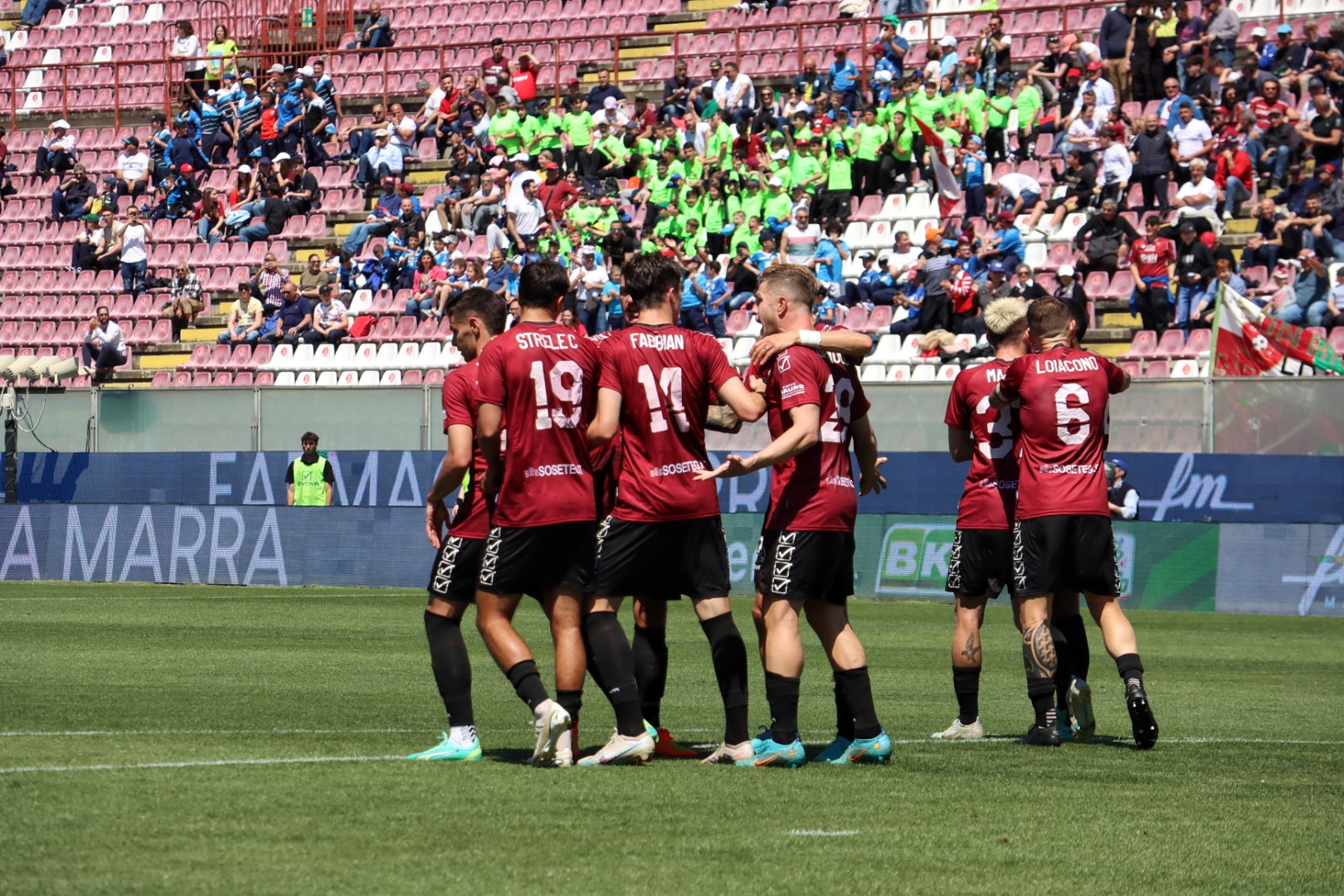 Reggina-Como esultanza gol Strelec