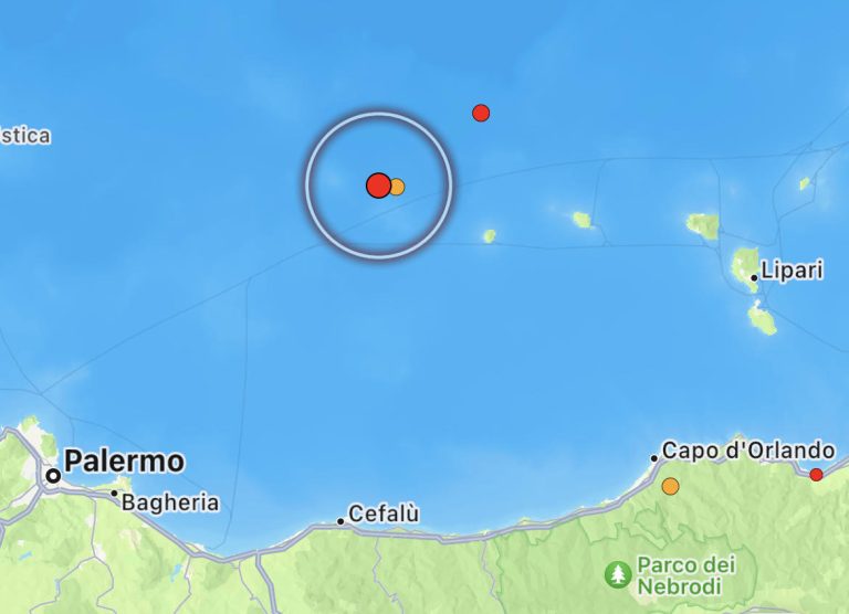 Terremoto Sicilia Eolie