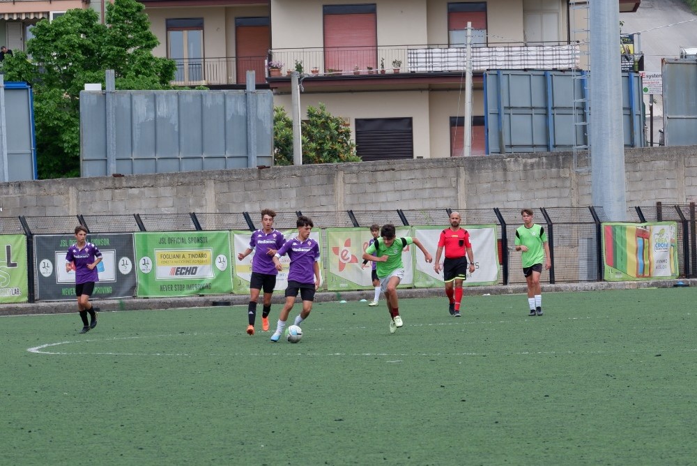 Una delle partite dello stage al Comunale di Brolo