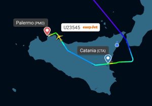 dirottato volo easyjet catania
