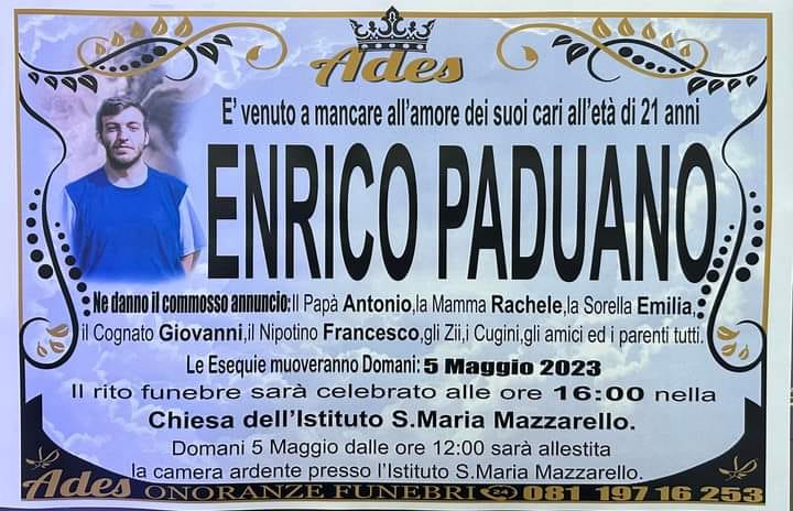 Enrico Paduano morto malore
