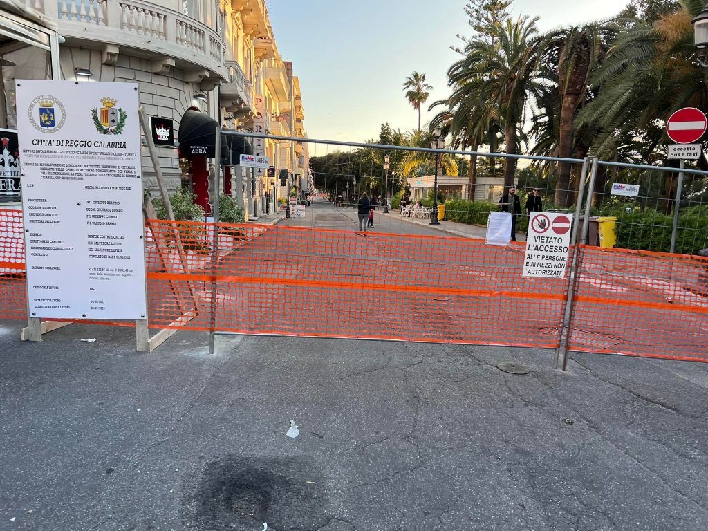 lavori lungomare asfalto