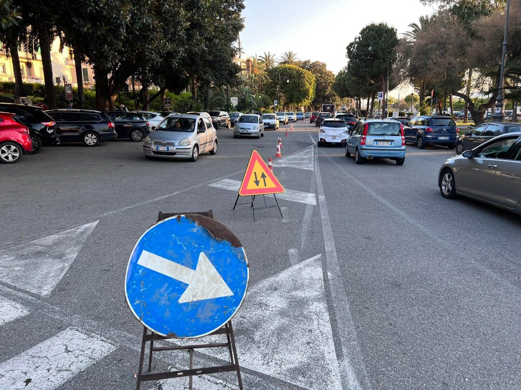 lavori lungomare asfalto