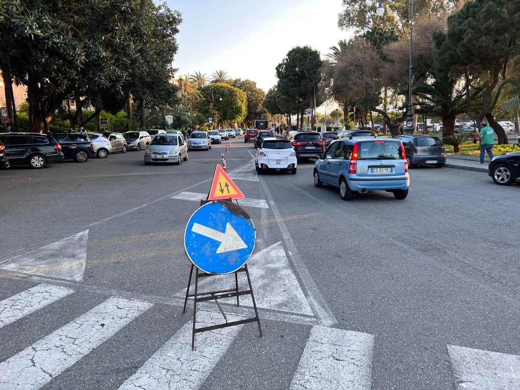 lavori lungomare asfalto