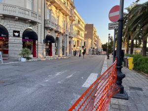 lavori lungomare asfalto