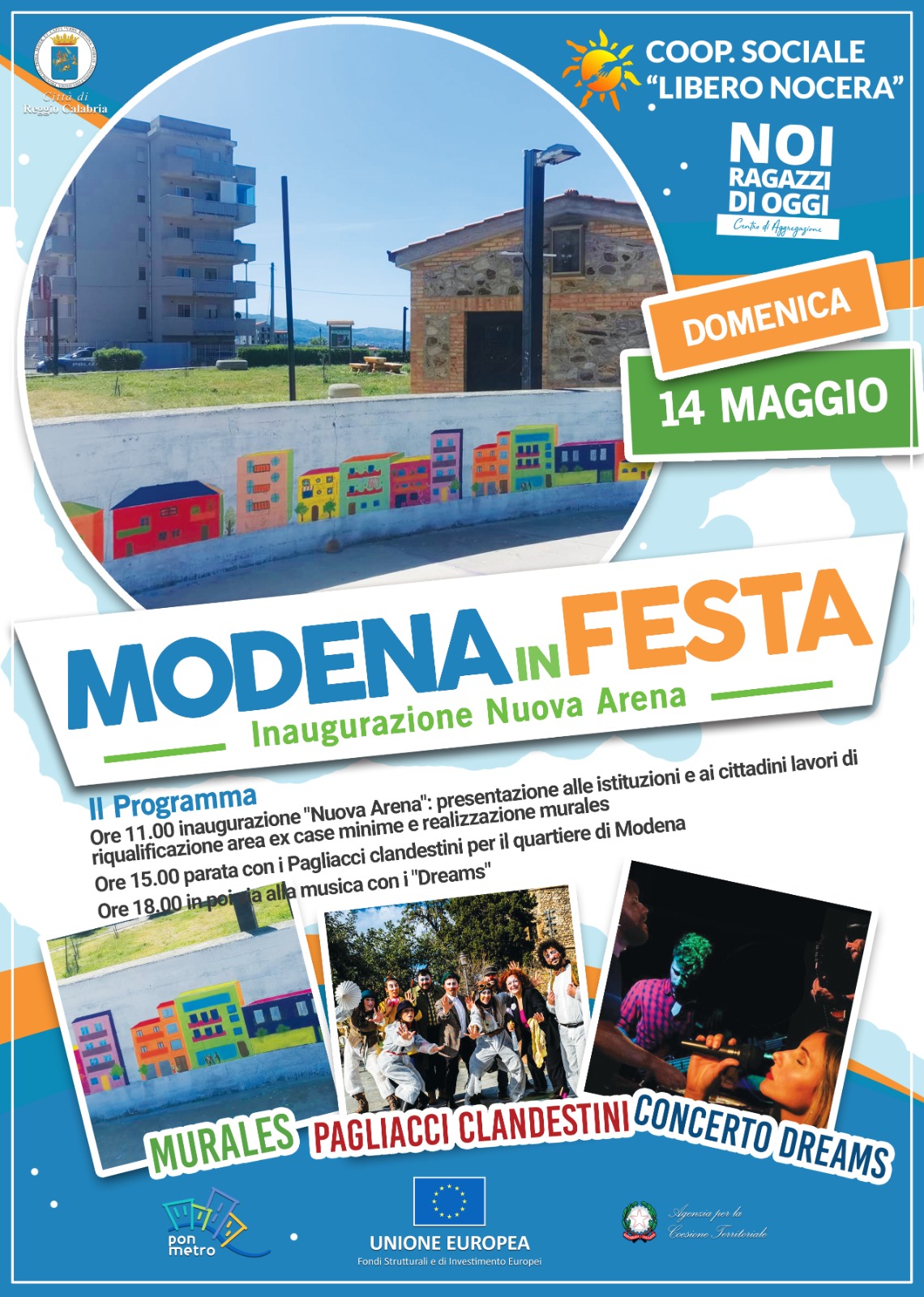 locandina modena in festa - noi ragazzi di oggi