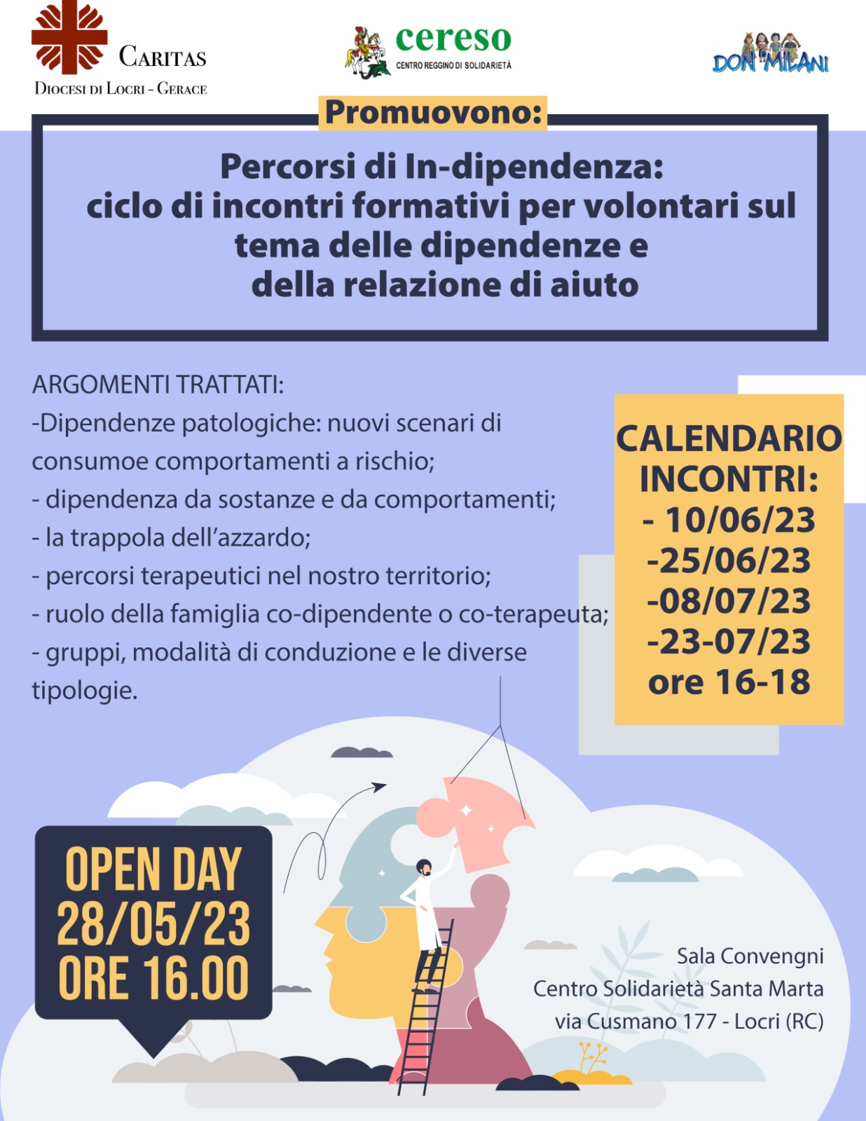 locandina progetto ludopatia locri gerace