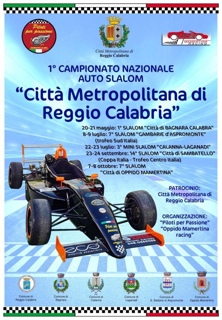 programma auto slalom città metropolitana reggio calabria