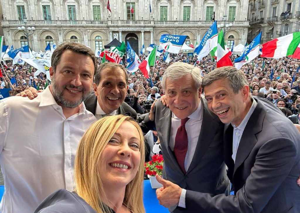 salvini-meloni-tajani-lupi-catania