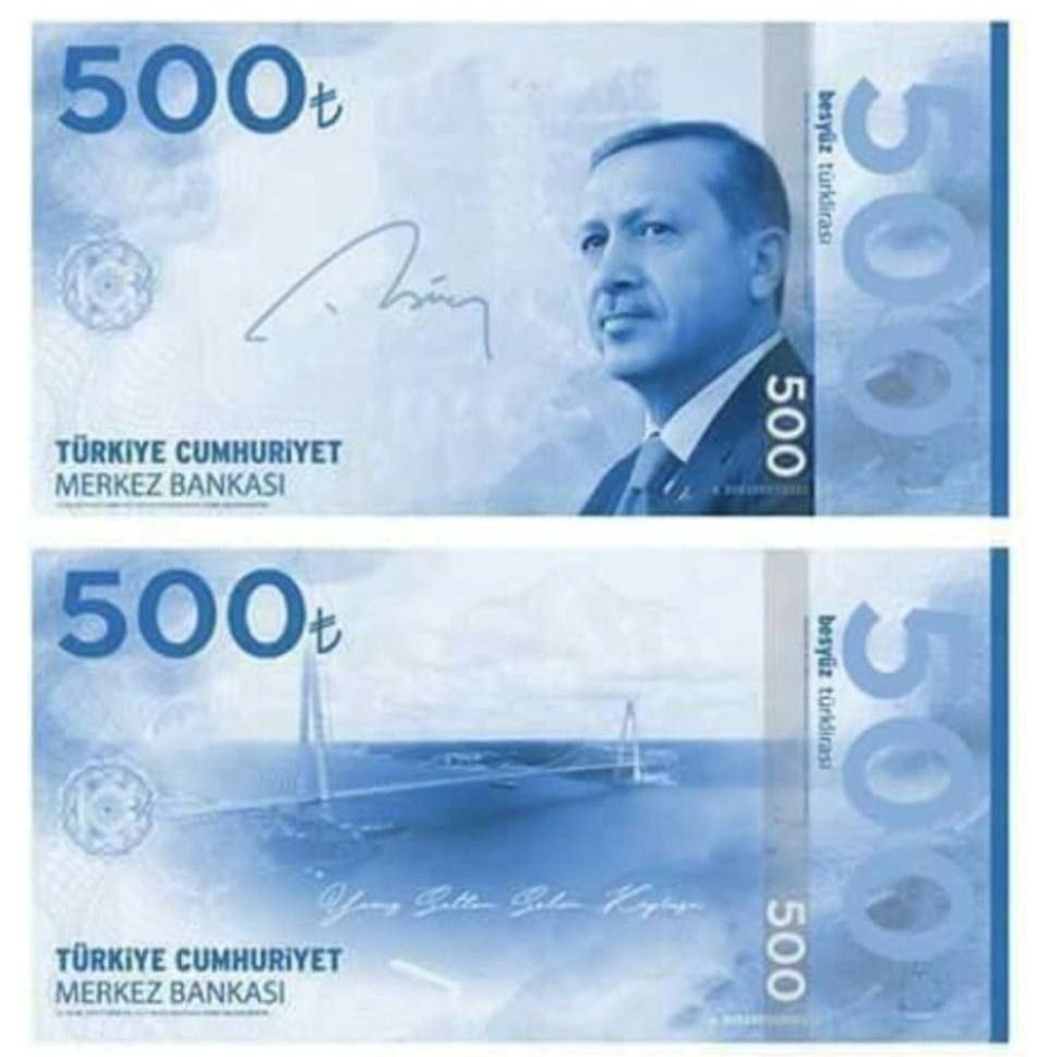 nuova banconota 500 lire turche ponte bosforo