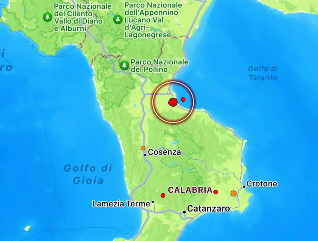 terremoto cosenza