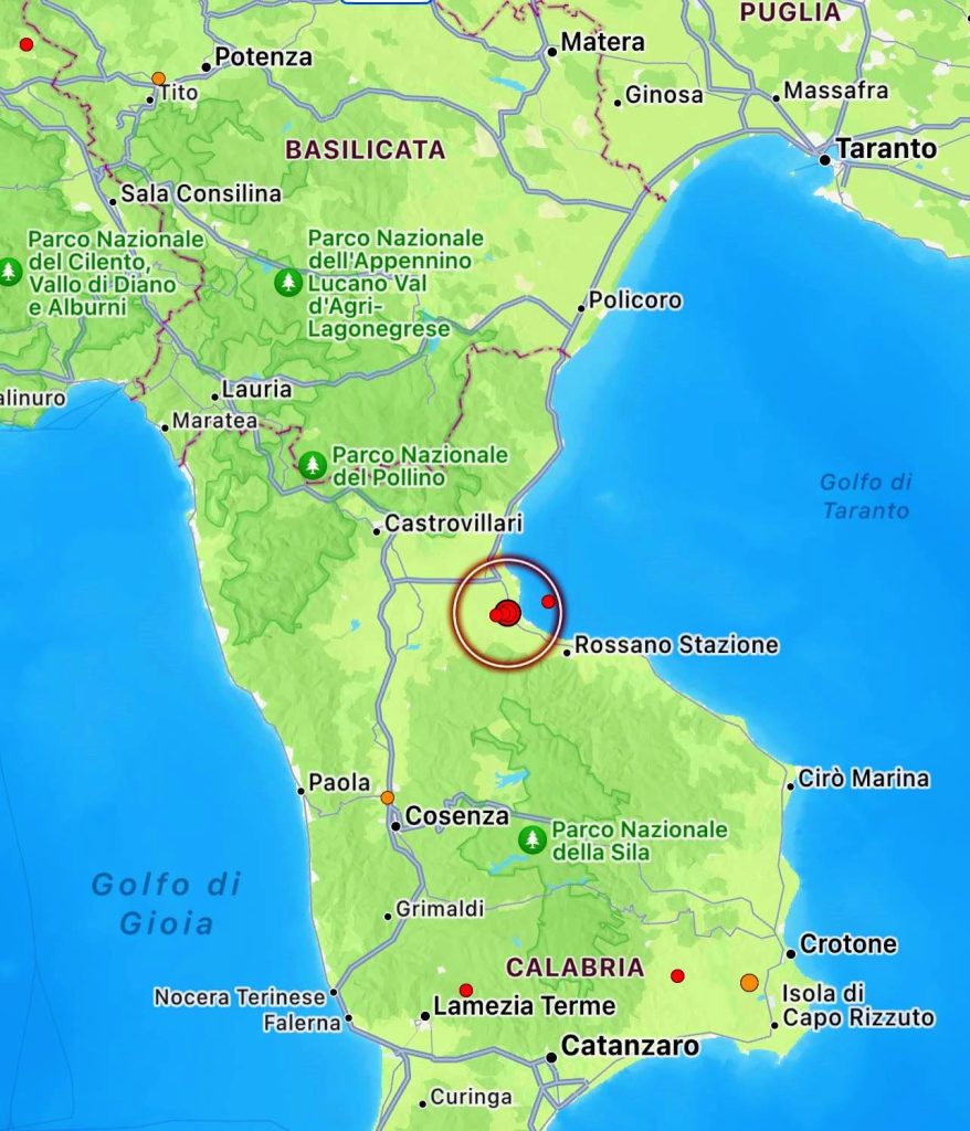 terremoto cosenza