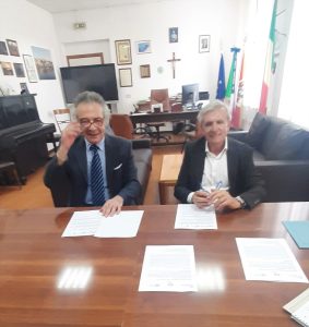 Il Provveditore Vadala ed il Direttore Baldari