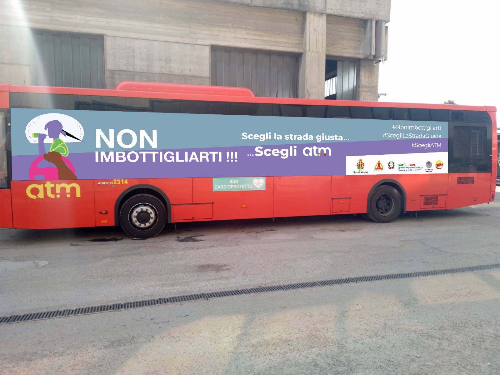 Locandina Bus ATM no alcol