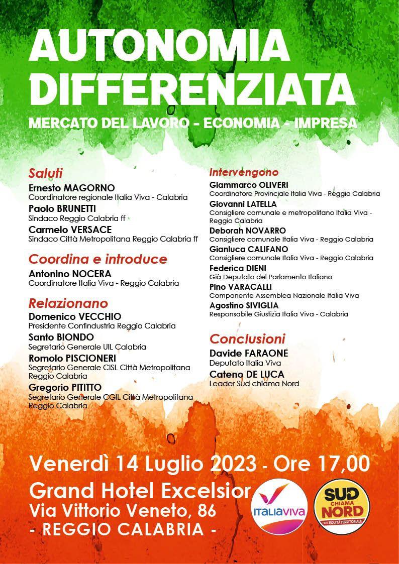 autonomia diffrenziata IV reggio 1