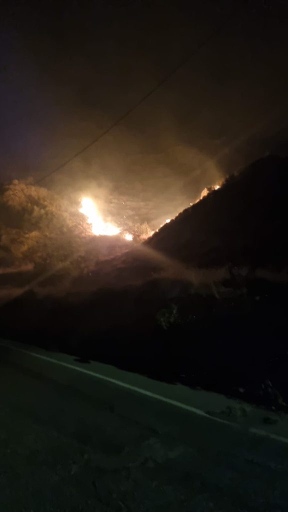 incendio riace reggio calabria
