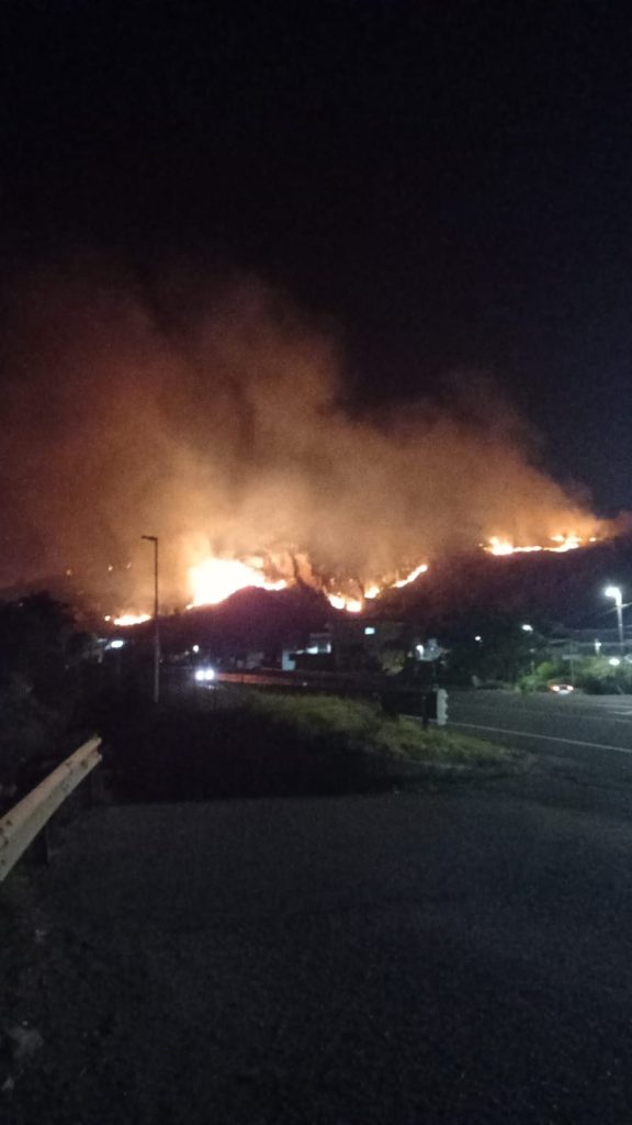 incendio riace reggio calabria