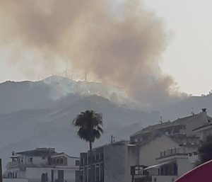 monte ciccia incendio