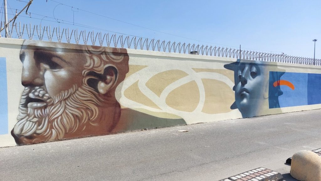 murales bronzi di riace tempietto reggio calabria