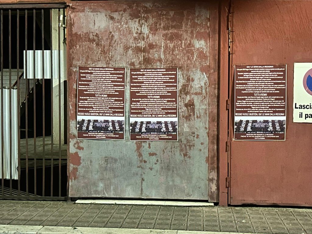 Comunicato Curva Sud per le vie della città