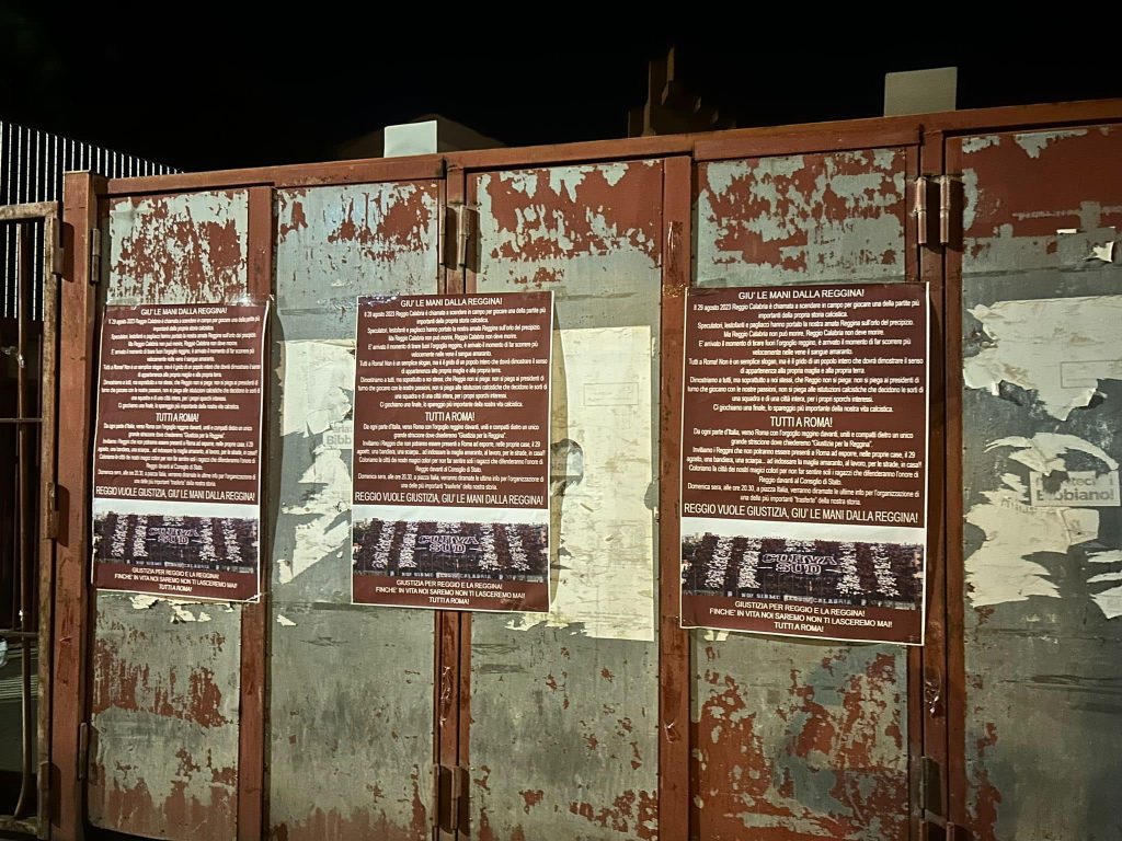 Comunicato Curva Sud per le vie della città