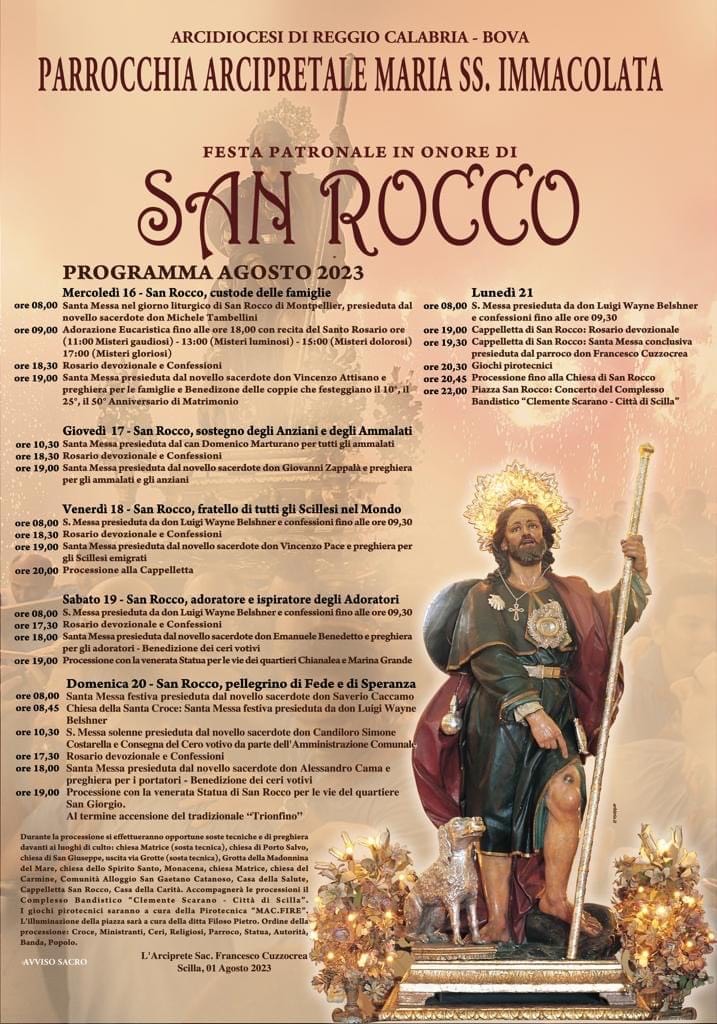 Festa di San Rocco 2023 Scilla