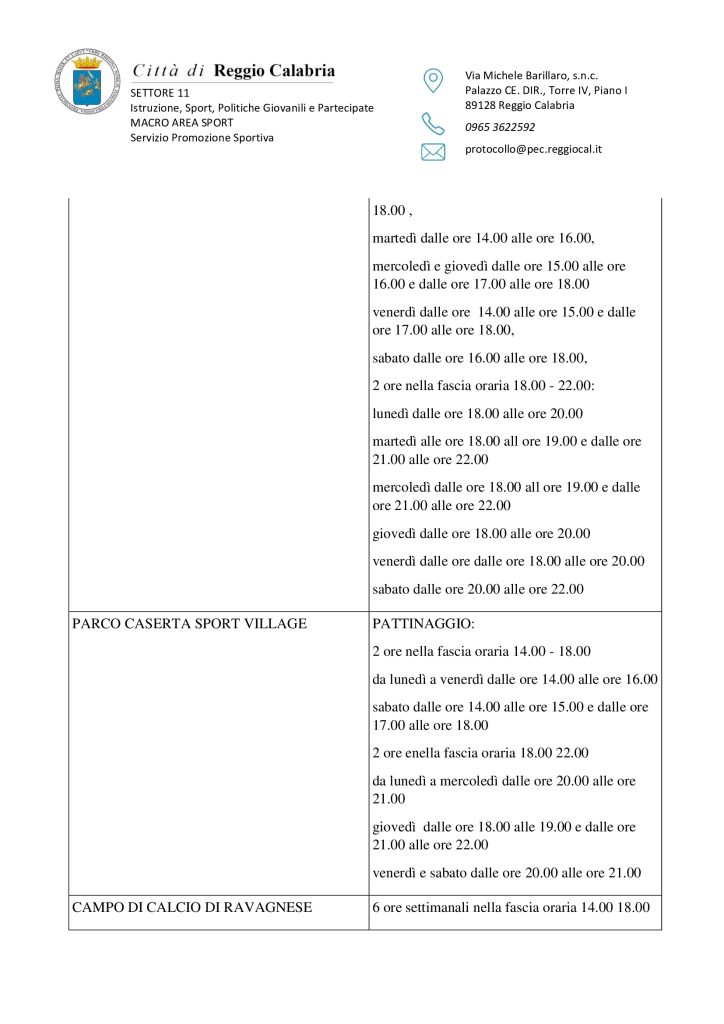 Impianti Sportivi