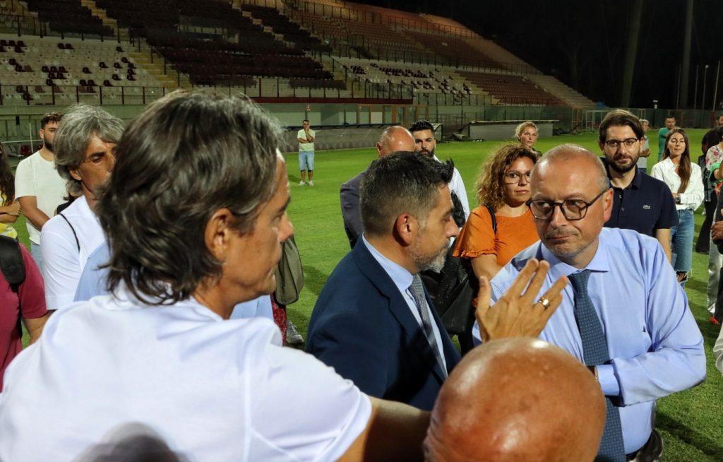 Iniziativa Reggina al Granillo Inzaghi e Brunetti