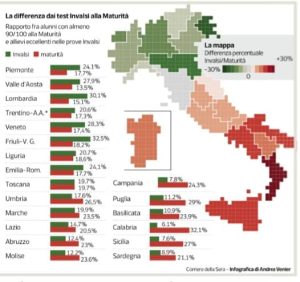invalsi istruzione scuola nord sud