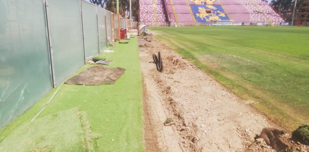 lavori illuminazione stadio granillo