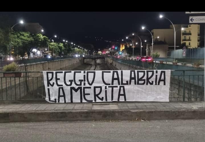 striscione ultrà Reggina