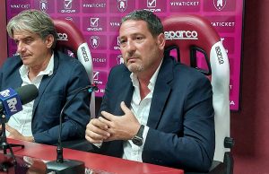 Reggina conferenza presentazione Fenice di Pellegrino Bonanno e mister Trocini