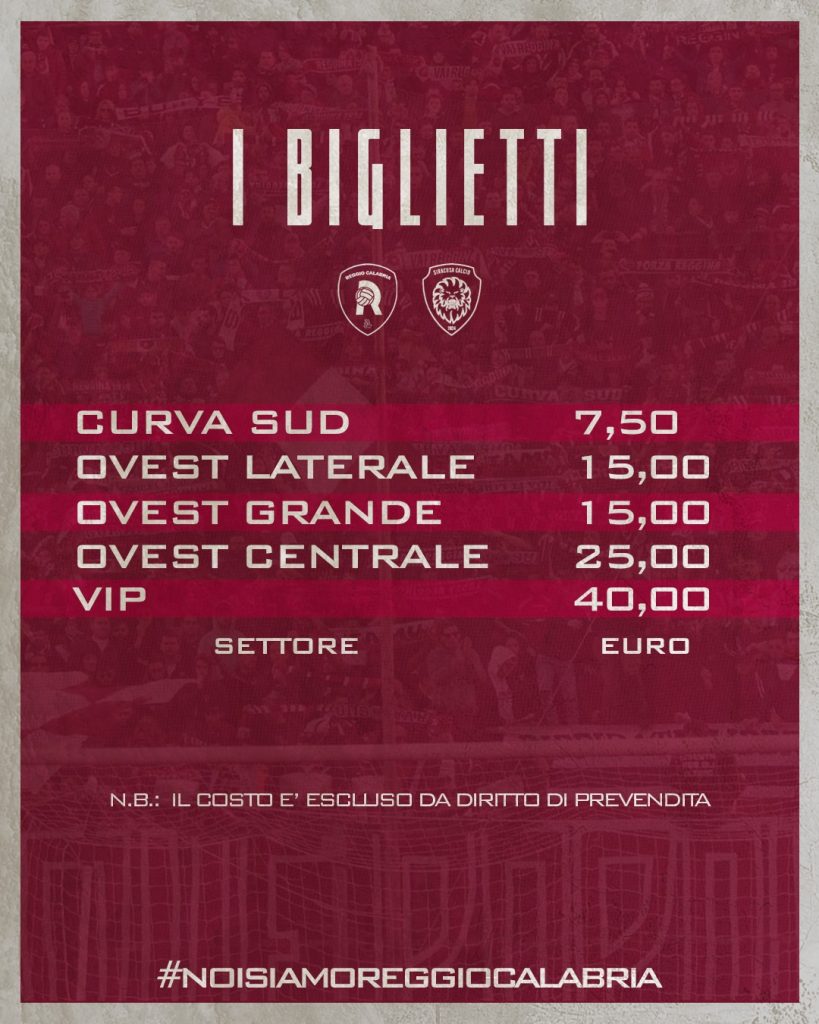 biglietti reggina-siracusa