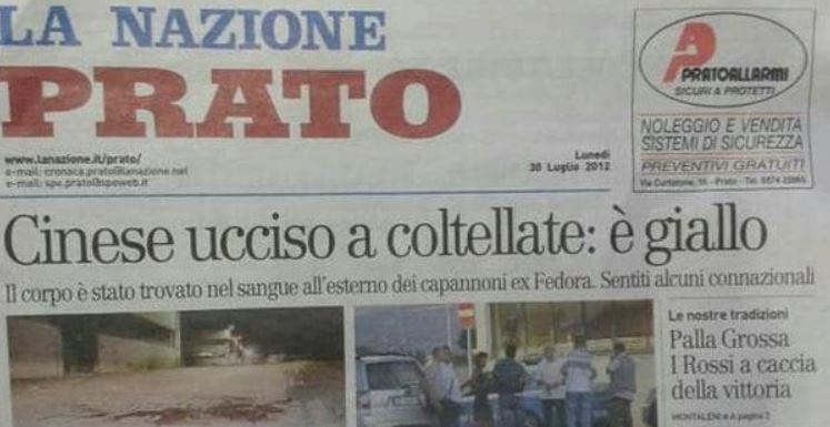 cinese ucciso