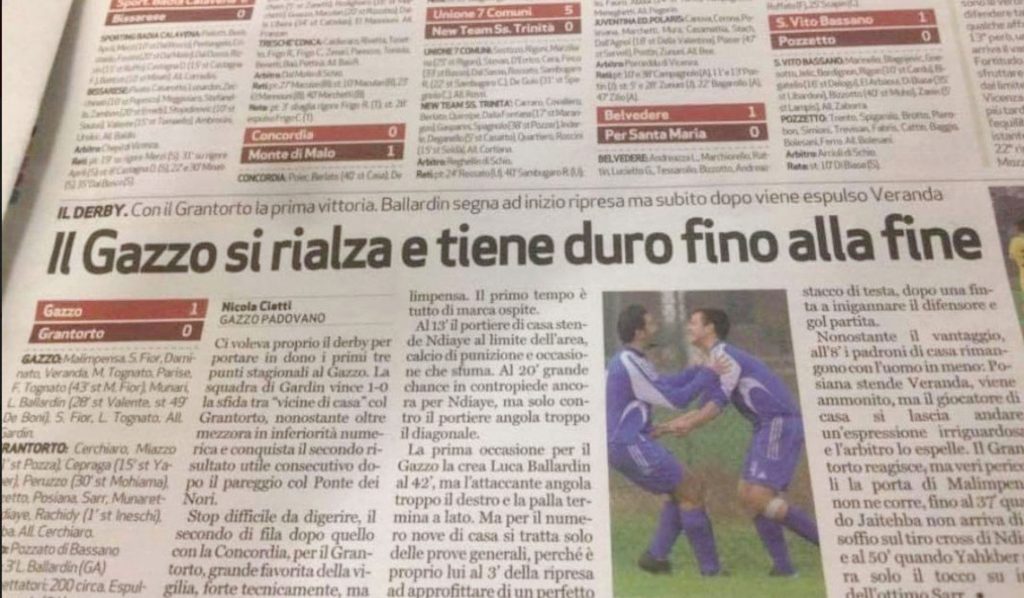 il gazzo si rialza