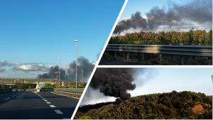 incendio gioia tauro - rosarno